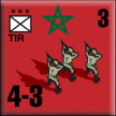 Panzer Grenadier Headquarters Library Unit: France Moroccan Ground Forces TIR for Panzer Grenadier game series