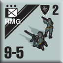 Panzer Grenadier Headquarters Library Unit: Germany Grossdeutschland Division HMG2 for Panzer Grenadier game series
