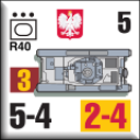 Panzer Grenadier Headquarters Library Unit: Poland Wojska Lądowe R40 for Panzer Grenadier game series