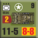 Panzer Grenadier Headquarters Library Unit: United States Army M36 for Panzer Grenadier game series