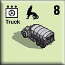 Panzer Grenadier Headquarters Library Unit: Lithuania Army Truck for Panzer Grenadier game series
