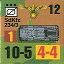 Panzer Grenadier Headquarters Library Unit: Germany Schutzstaffel SdKfz-234/3 for Panzer Grenadier game series