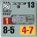 Panzer Grenadier Headquarters Library Unit: Germany Heer Sdkfz-234/2 for Panzer Grenadier game series