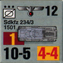 Panzer Grenadier Headquarters Library Unit: Germany Heer Sdkfz-234/3 for Panzer Grenadier game series