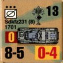 Panzer Grenadier Headquarters Library Unit: Germany Heer SdKfz-231/8 for Panzer Grenadier game series