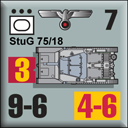 Panzer Grenadier Headquarters Library Unit: Germany Heer StuG 75/18 for Panzer Grenadier game series
