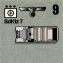 Panzer Grenadier Headquarters Library Unit: Germany Heer SdKfz-7 for Panzer Grenadier game series