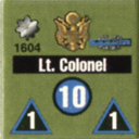 Panzer Grenadier Headquarters Library Unit: United States Army Lt. Colonel for Panzer Grenadier game series