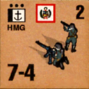 Panzer Grenadier Headquarters Library Unit: Peru Navy HMG for Panzer Grenadier game series