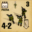 Panzer Grenadier Headquarters Library Unit: Peru Army Para for Panzer Grenadier game series