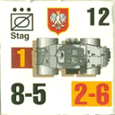 Panzer Grenadier Headquarters Library Unit: Poland Wojska Lądowe Stag for Panzer Grenadier game series