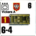 Panzer Grenadier Headquarters Library Unit: Poland Wojska Lądowe Vickers A for Panzer Grenadier game series