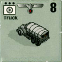 Panzer Grenadier Headquarters Library Unit: Germany Heer Truck for Panzer Grenadier game series