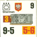 Panzer Grenadier Headquarters Library Unit: Poland Wojska Lądowe Sherman for Panzer Grenadier game series