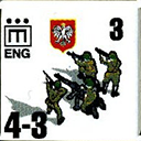 Panzer Grenadier Headquarters Library Unit: Poland Wojska Lądowe Eng for Panzer Grenadier game series