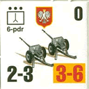 Panzer Grenadier Headquarters Library Unit: Poland Wojska Lądowe 6 pdr for Panzer Grenadier game series