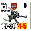 Panzer Grenadier Headquarters Library Unit: Poland Wojska Lądowe 100mm for Panzer Grenadier game series