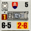 Panzer Grenadier Headquarters Library Unit: Slovak Republic Slovenská Armáda LT34 for Panzer Grenadier game series