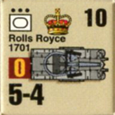 Panzer Grenadier Headquarters Library Unit: Britain Army Rolls Royce for Panzer Grenadier game series