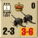 Panzer Grenadier Headquarters Library Unit: Britain Army 6 pdr for Panzer Grenadier game series