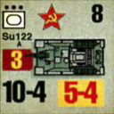 Panzer Grenadier Headquarters Library Unit: Soviet Union Army (RKKA) Su-122 for Panzer Grenadier game series