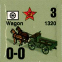 Panzer Grenadier Headquarters Library Unit: Soviet Union Army (RKKA) Wagon for Panzer Grenadier game series