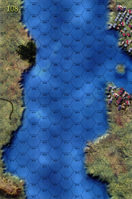 Panzer Grenadier Headquarters Library Map: 108 for Panzer Grenadier game series