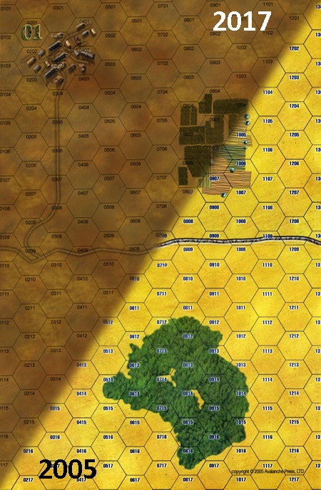 Panzer Grenadier Headquarters Library Map: 1 for Panzer Grenadier game series