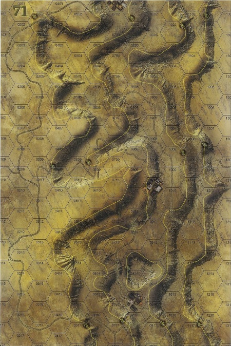 Panzer Grenadier Headquarters Library Map: 71 for Panzer Grenadier game series