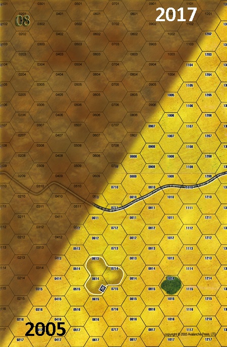 Panzer Grenadier Headquarters Library Map: 8 for Panzer Grenadier game series