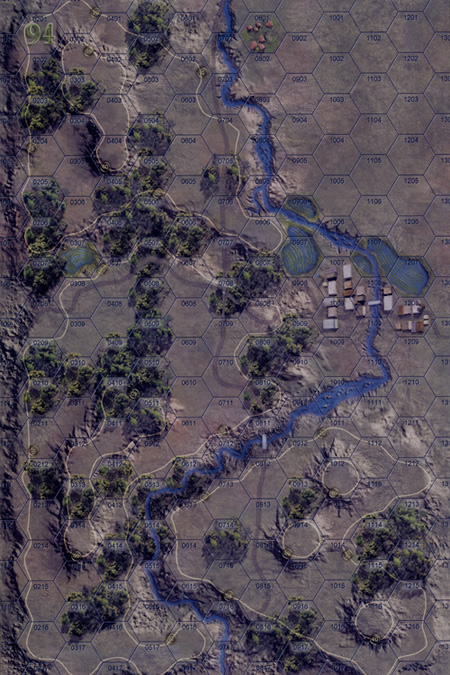 Panzer Grenadier Headquarters Library Map: 94 for Panzer Grenadier game series