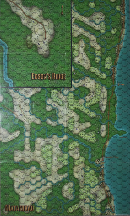 Panzer Grenadier Headquarters Library Map: Guad-ME for Panzer Grenadier game series