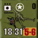 Panzer Grenadier Headquarters Library Unit: United States Army 105mm for Panzer Grenadier game series
