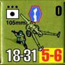 Panzer Grenadier Headquarters Library Unit: United States Army 105mm for Panzer Grenadier game series
