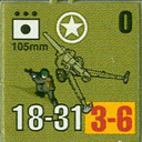 Panzer Grenadier Headquarters Library Unit: United States Army 105mm for Panzer Grenadier game series