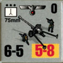 Panzer Grenadier Headquarters Library Unit: Germany Heer 75mm for Panzer Grenadier game series