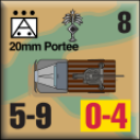 Panzer Grenadier Headquarters Library Unit: Germany Heer 20mm portee for Panzer Grenadier game series