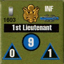 Panzer Grenadier Headquarters Library Unit: United States Army 1st Lieutenant for Panzer Grenadier game series