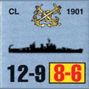 Panzer Grenadier Headquarters Library Unit: United States Navy CL for Panzer Grenadier game series
