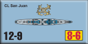 Panzer Grenadier Headquarters Library Unit: United States Navy CL for Panzer Grenadier game series
