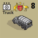 Panzer Grenadier Headquarters Library Unit: Australia Army Truck for Panzer Grenadier game series