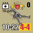 Panzer Grenadier Headquarters Library Unit: Australia Army 18-pdr for Panzer Grenadier game series