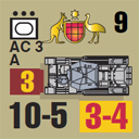 Panzer Grenadier Headquarters Library Unit: Australia Army AC 3 for Panzer Grenadier game series