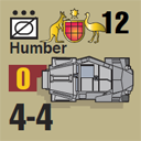 Panzer Grenadier Headquarters Library Unit: Australia Army Humber for Panzer Grenadier game series