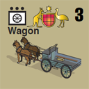 Panzer Grenadier Headquarters Library Unit: Australia Army Wagon for Panzer Grenadier game series