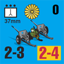 Panzer Grenadier Headquarters Library Unit: Japan Imperial Japanese Navy 37mm for Panzer Grenadier game series