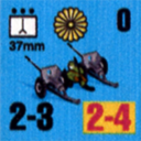 Panzer Grenadier Headquarters Library Unit: Japan Imperial Japanese Navy 37mm for Panzer Grenadier game series