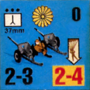 Panzer Grenadier Headquarters Library Unit: Japan Imperial Japanese Navy 37mm for Panzer Grenadier game series
