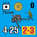 Panzer Grenadier Headquarters Library Unit: Japan Imperial Japanese Navy 75mm for Panzer Grenadier game series