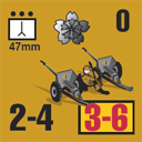Panzer Grenadier Headquarters Library Unit: Japan Imperial Japanese Army 47mm for Panzer Grenadier game series
